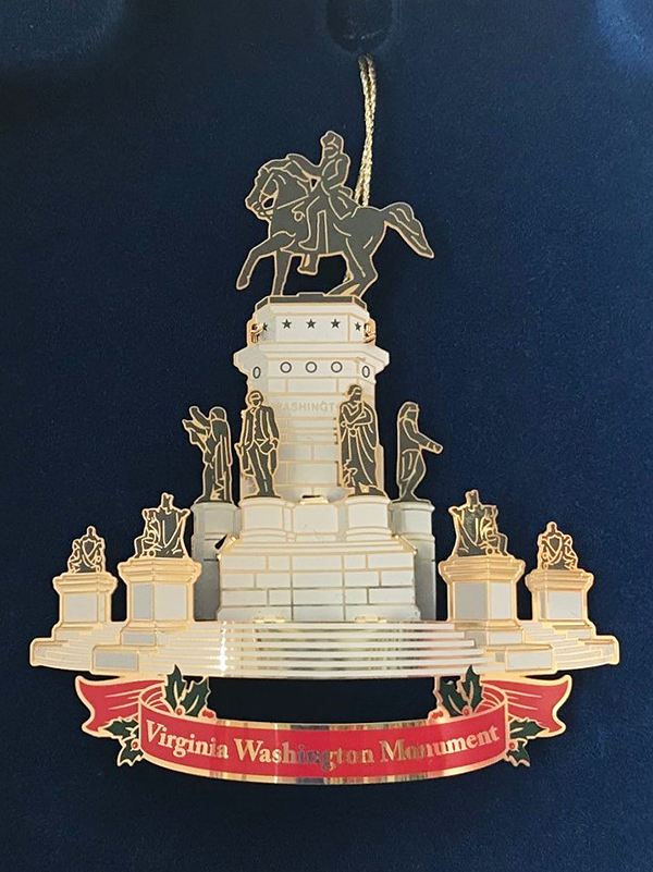 The fourth Annual Ornament introduced in 2015, features the George Washington Equestrian Monument.
