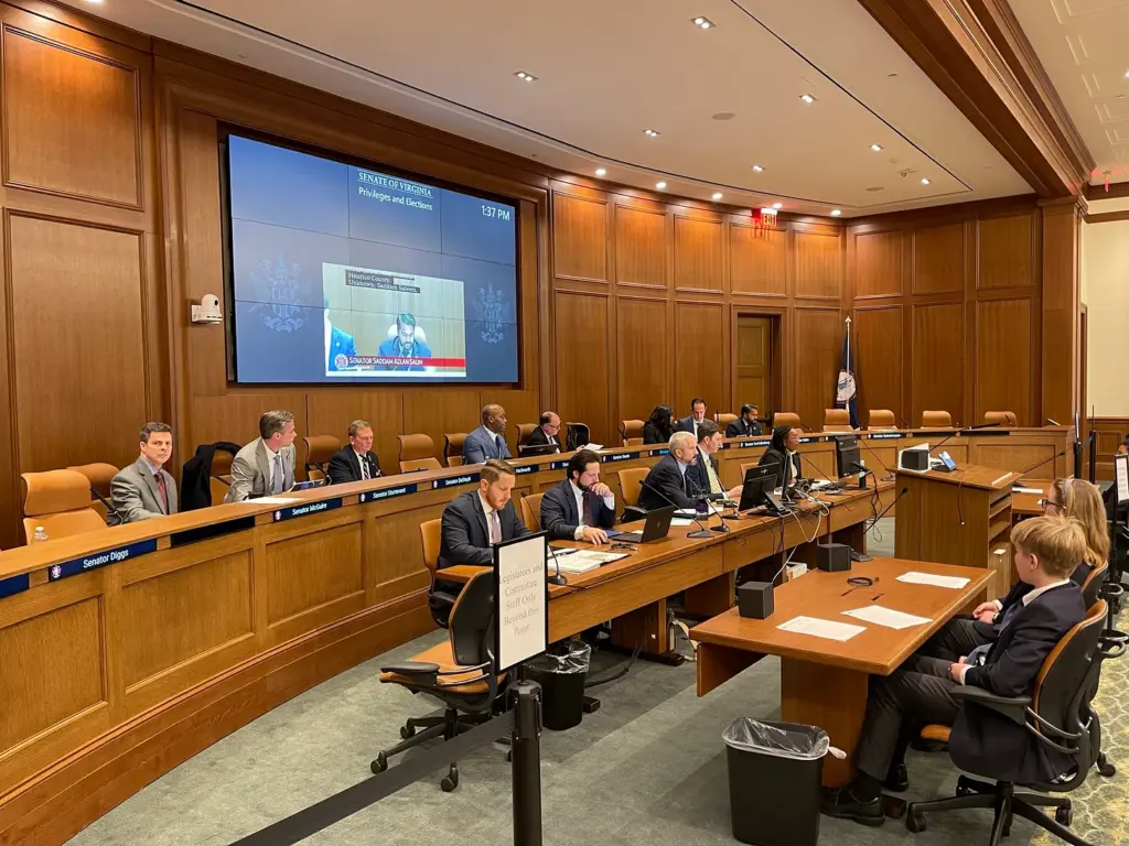 A picture of Privileges and Elections Committee, Senate Room A, General Assembly Building