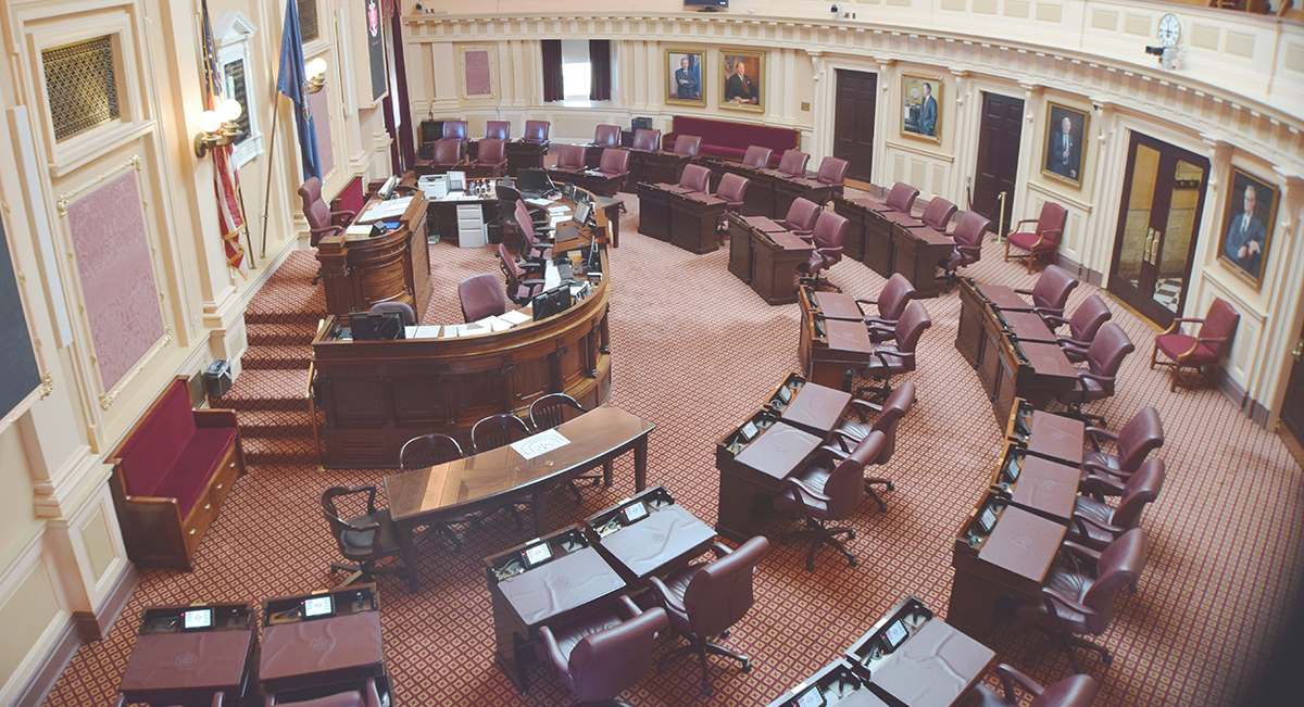 A picture of the Senate Chamber
